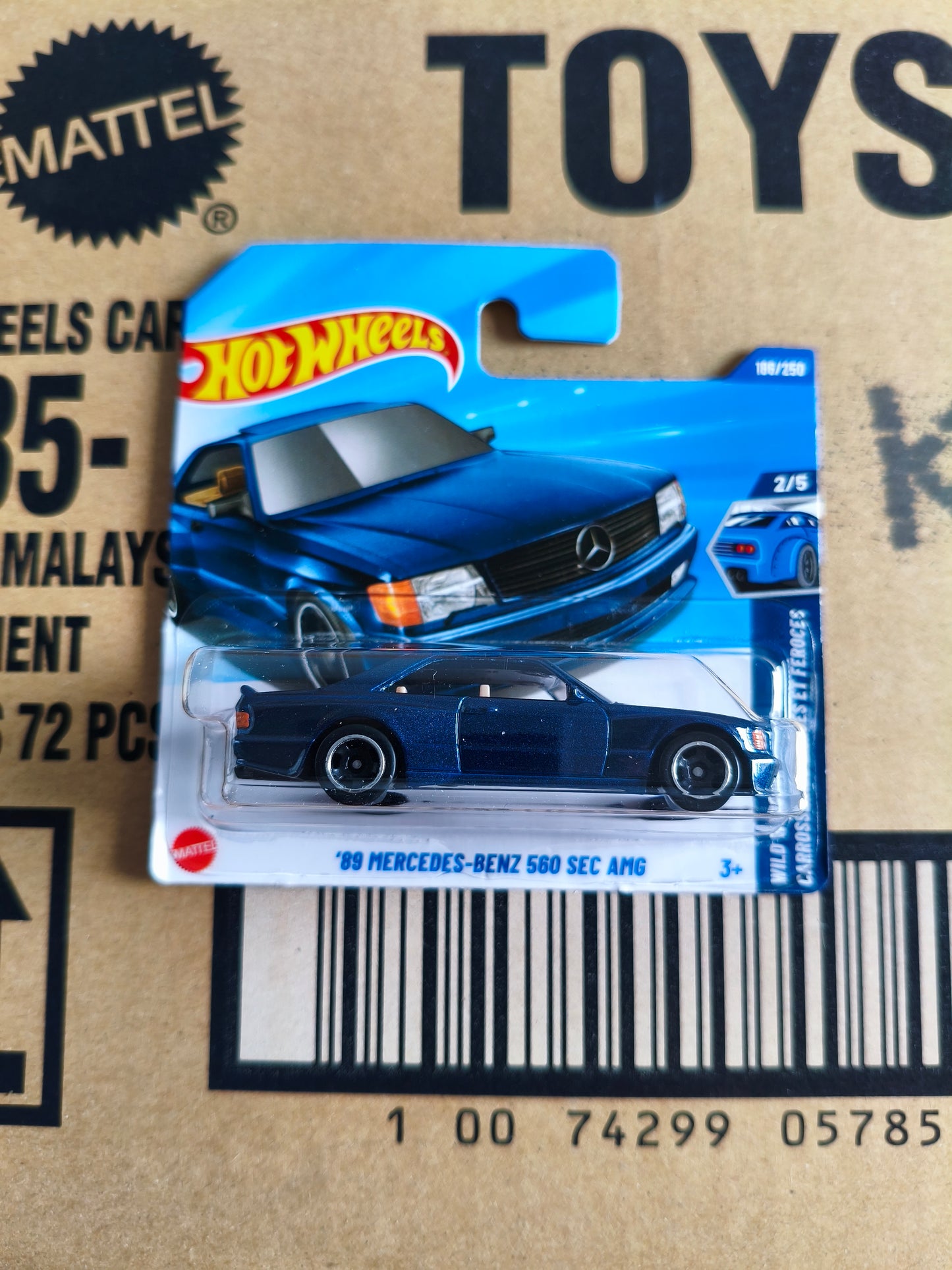 Hot Wheels Mainline Mercedes SEC 560 | Skala 1:64