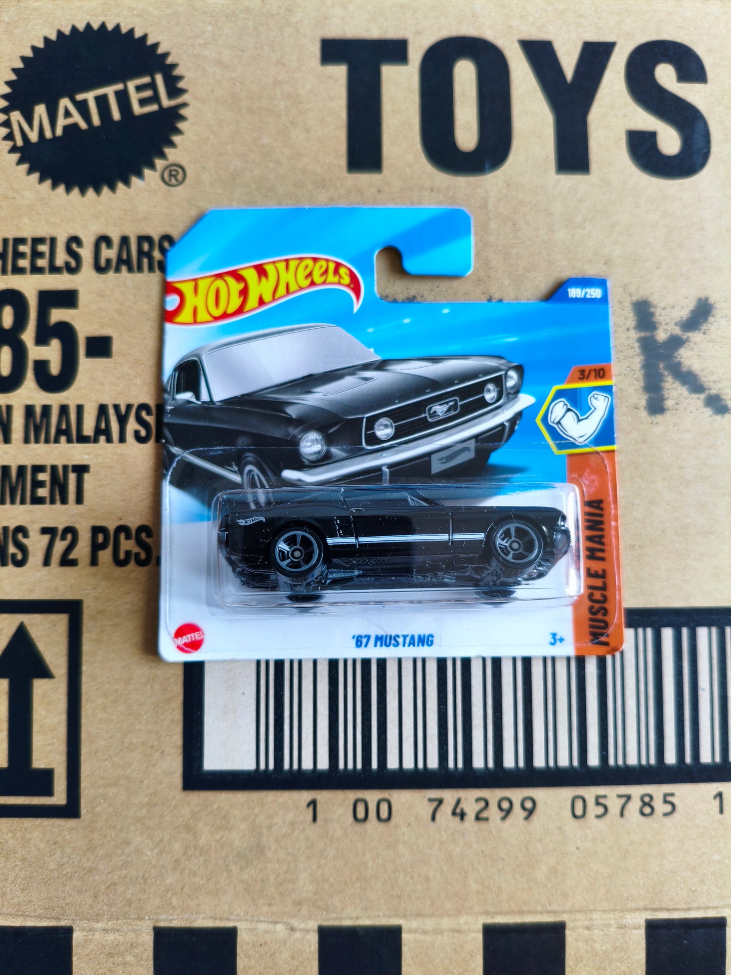 Hot Wheels Mainline '67 Mustang | Skala 1:64