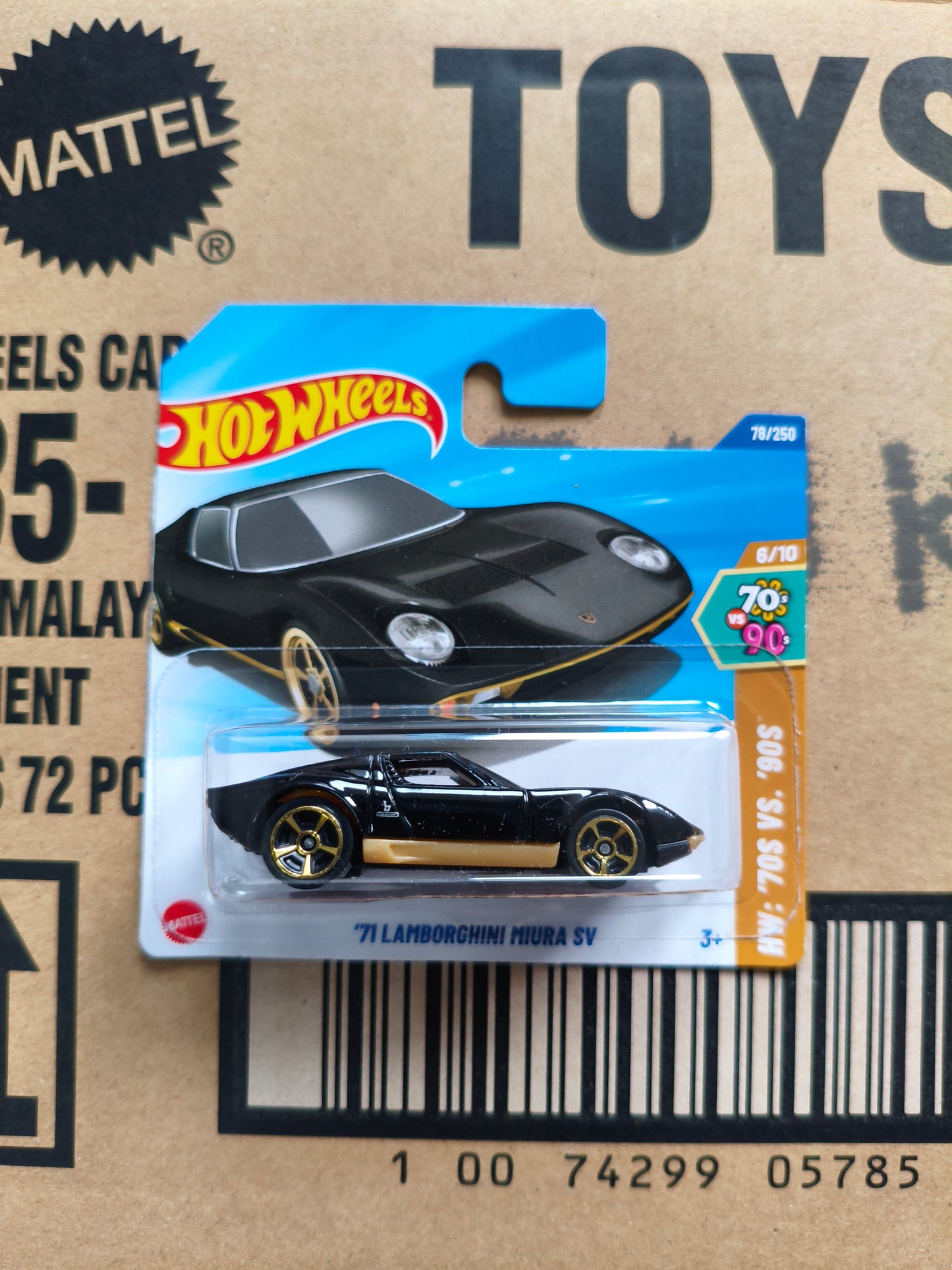 Hot Wheels Mainline Lamborghini Miura| Skala 1:64