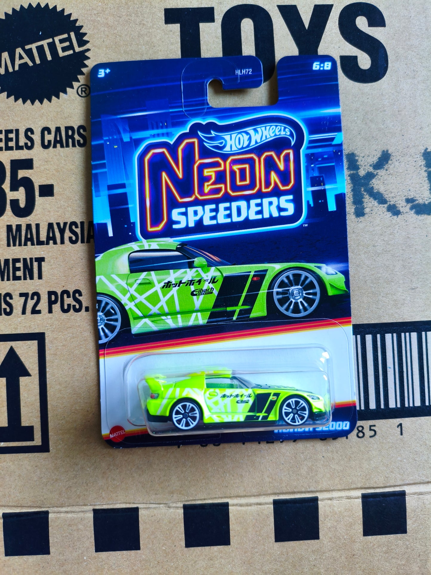 Hot Wheels Silver Neon Speeders Honda S2000 | Skala 1:64