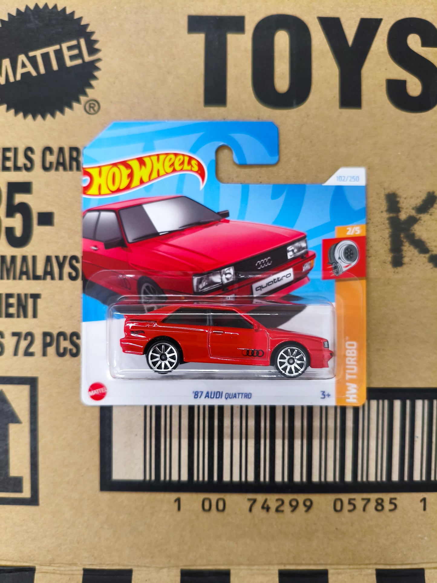 Hot Wheels Mainline Audi Quattro 87 | Skala 1:64