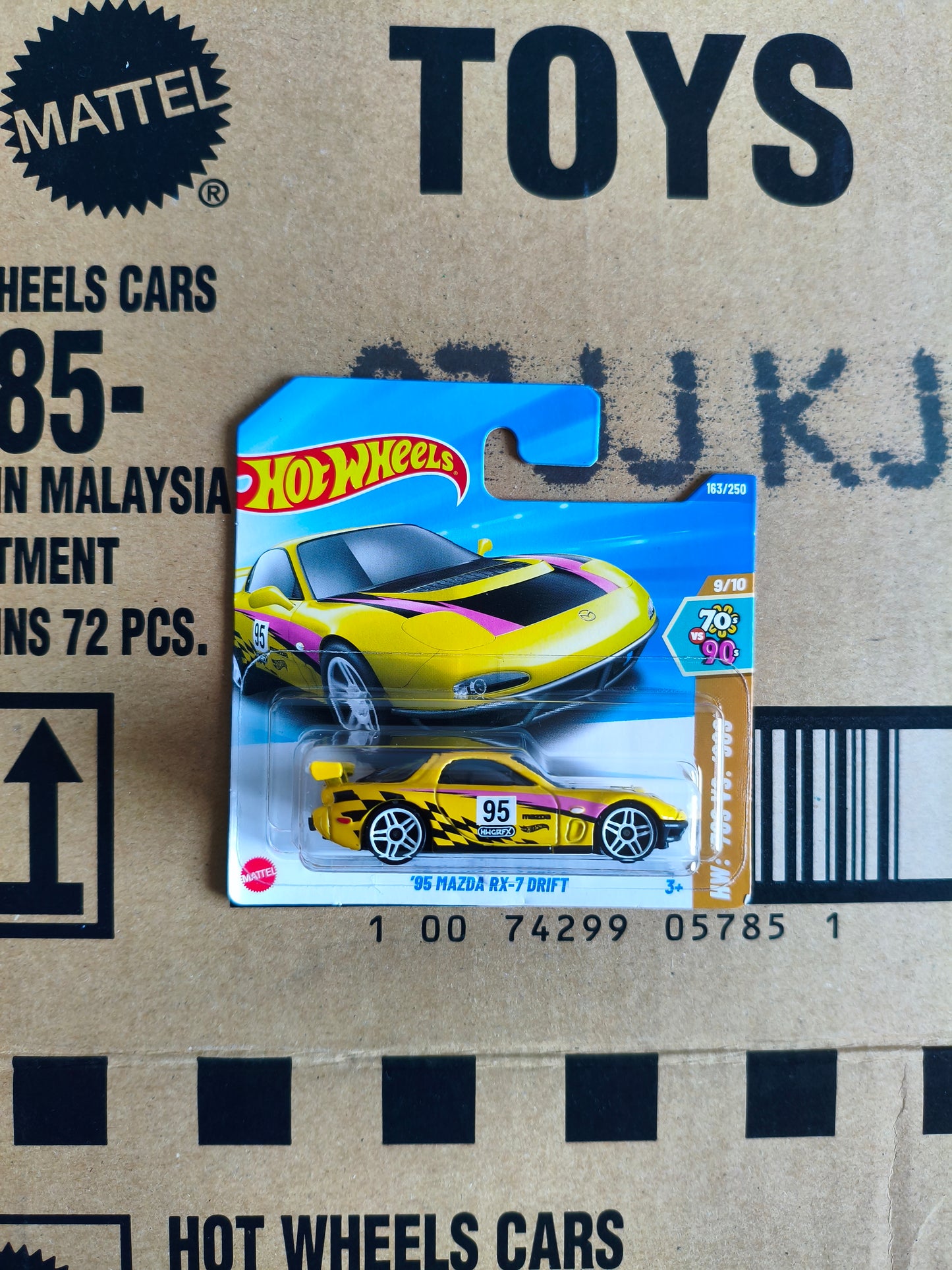 Hot Wheels Mainline Mazda RX7 Drift | Skala 1:64