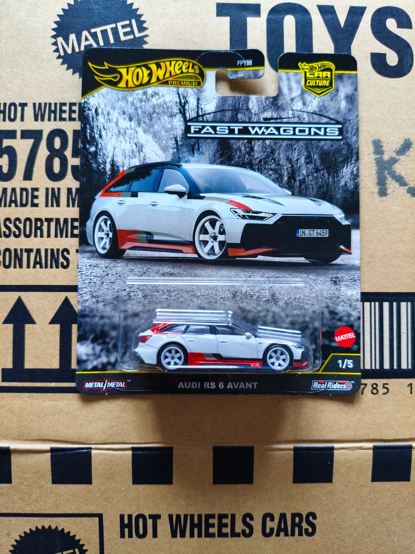 Hot Wheels Premium Car Culture Audi RS6 Avant | Skala 1:64