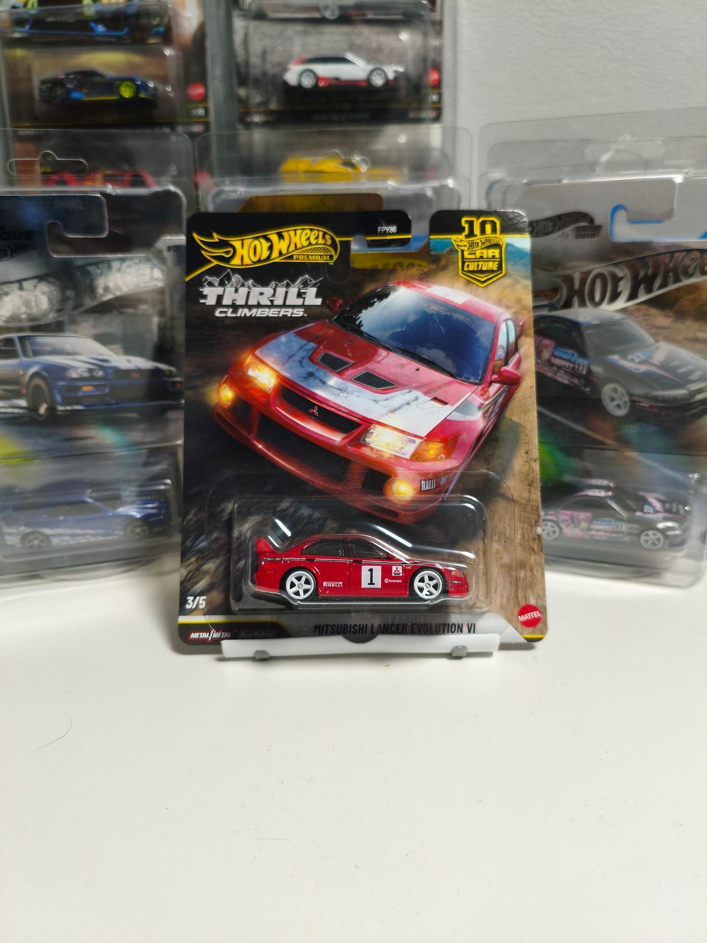 Hot Wheels Mitsubishi Lancer Evolution VI Thrill Climbers 1:64 Diecast