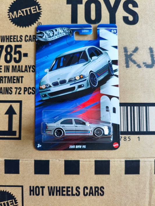 Hot Wheels Silver BMW Series BMW M5 | Skala 1:64
