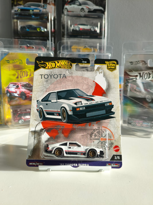 Hot Wheels 82 Toyota Supra World Tour 1:64 Diecast