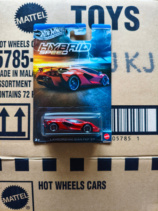 Hot Wheels Silver Lamborghini Sian FKP 37 | Skala 1:64