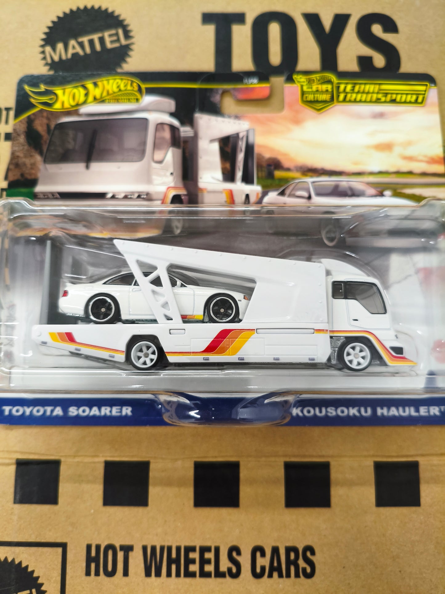 Hot Wheels Premium Team Transport Toyota Soarer Kousoku Hauler | Skala 1:64