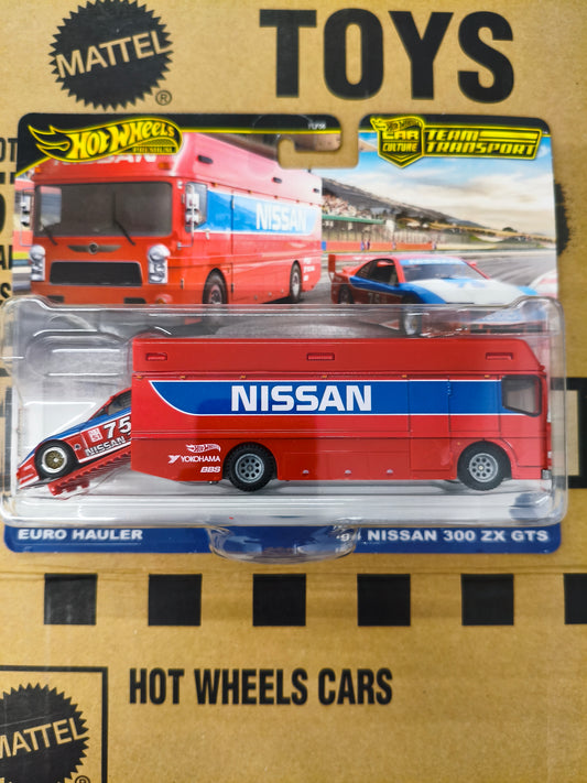 Hot Wheels Premium Team Transport Eurohauler Nissan 300 ZX  | Skala 1:64