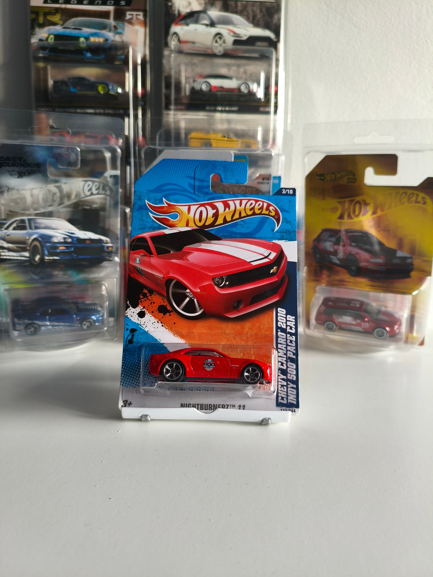 Hot Wheels Chevy Camaro 2010 Indy Pace Car Nightburnerz 11 1:64 Diecast