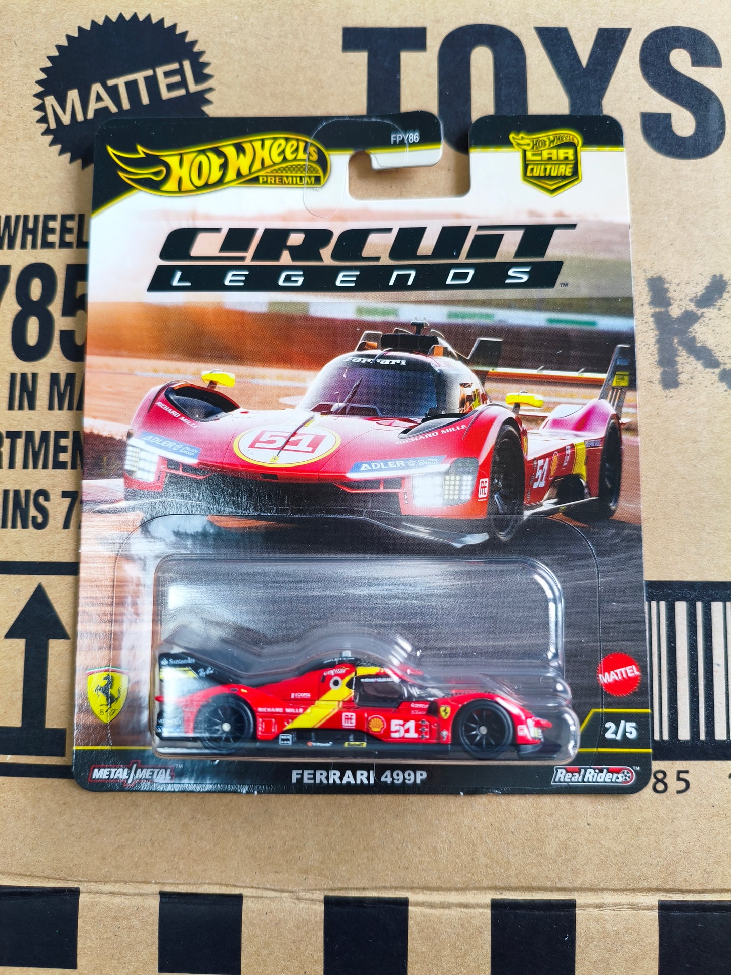 Hot Wheels Premium Ferrari 499p | Skala 1:64